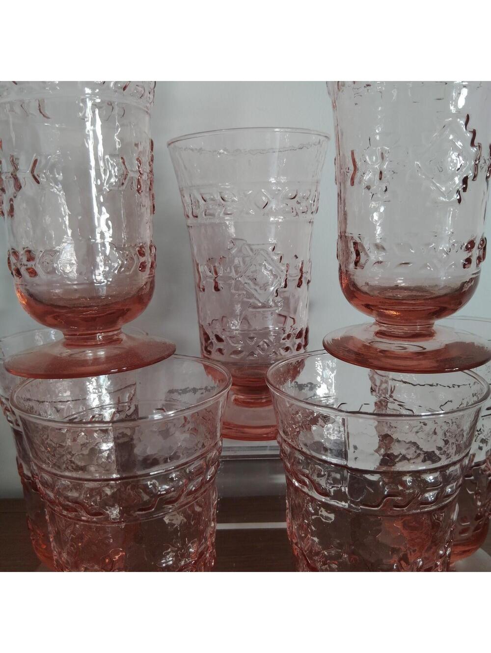 7 Lot Studio Nova ADIRONDACK PINK Iced Tea Glass Studio Nova